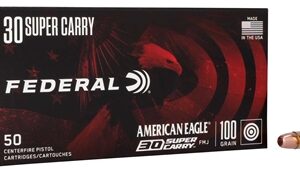 Federal 30 Super Carry 100 gr FMJ 1250 fps (50 Rounds)(New)