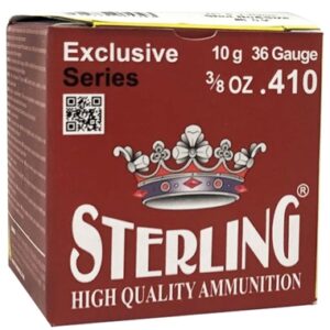 Sterling 410 Gauge 2-1/2" 3/8oz #8 1329 fps (25 Rounds)
