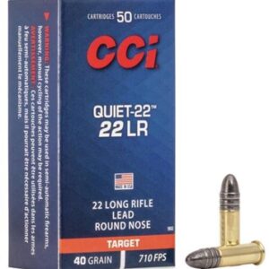CCI Quiet 22LR 40 gr LRN 710 fps (50 Rounds)