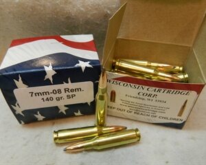 7mm-08 Rem 140 gr SP 2800 fps (20 Rounds)(Reman)