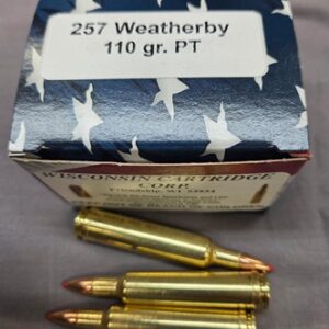 257 Weatherby Mag 110 gr Polymer Tip 3100 fps (20 Rounds)
