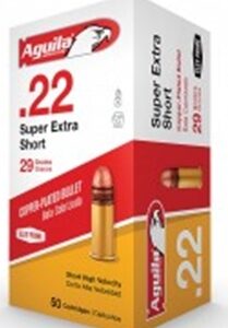 Aguila Super Extra 22 Short 29 gr Plated Lead Round Nose 1095 fps (50 Rounds)