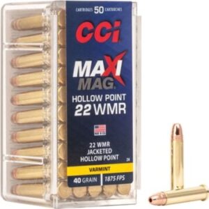 CCI Maxi-Mag 22WMR (Magnum) 40 gr HP 1875 fps (50 Rounds)