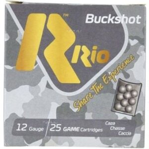 Rio Home Defense 12 Gauge 9 Pellets #1Buck 2-3/4" 1250 fps (25 Rounds)